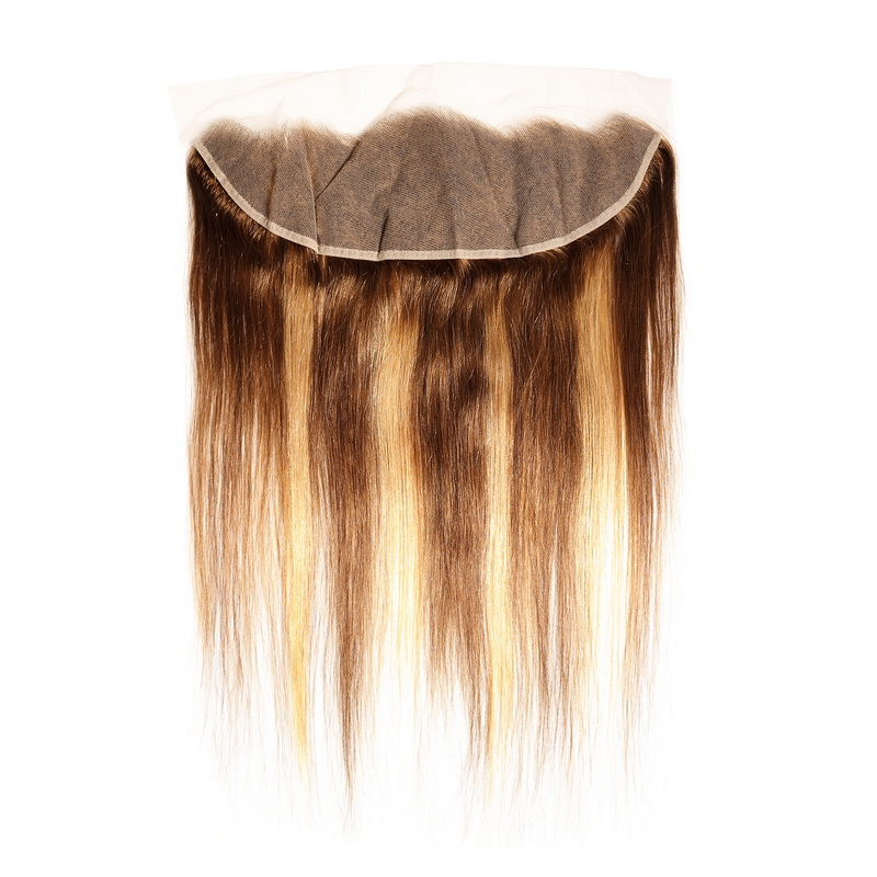 Stema Highlight #4/27 Straight 13x4 Transparent Lace Frontal Virgin Hair